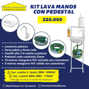 Kit Lavamanos con Pedestal
