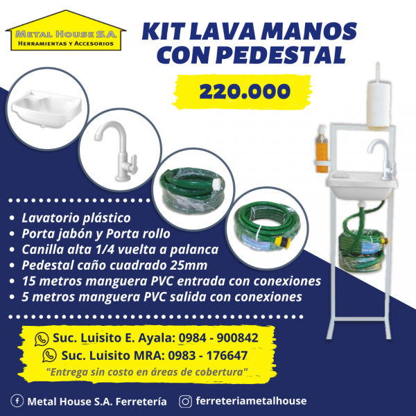 Kit Lavamanos con Pedestal