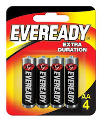 Pila Eveready Aa Peq.Dp4*15 Comun