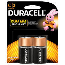 Pila Duracell Mediana "C" X2 Blister